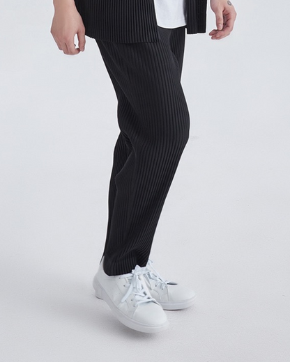 Lunaire™ | Ribbed Cotton Trousers