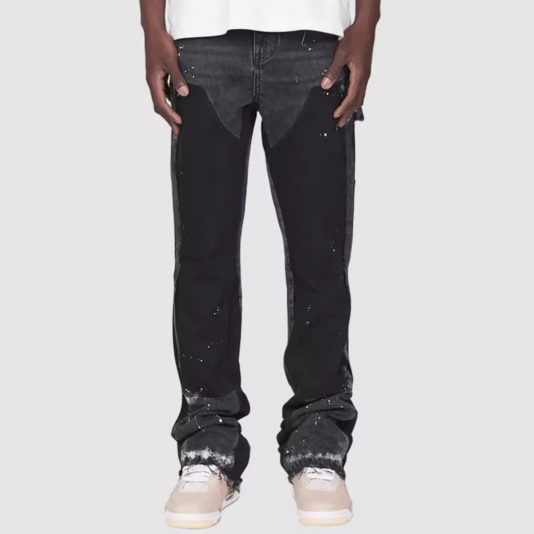 Lunaire™ | Washed Paint Flared Jeans