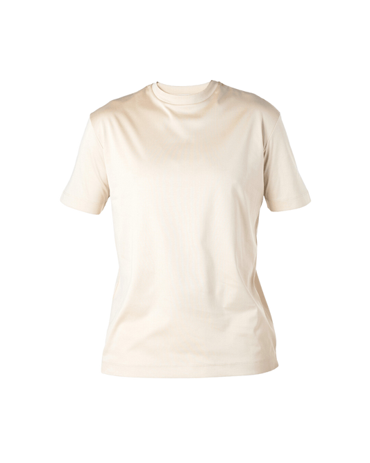 IBIZA - BEIGE SHINY LUXURY T-SHIRT